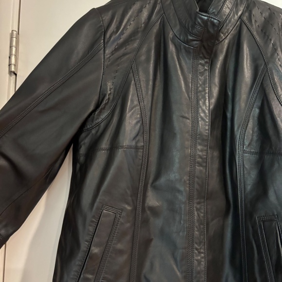 Quince Leather Stand-Collar Jacket XL - Picture 6 of 9